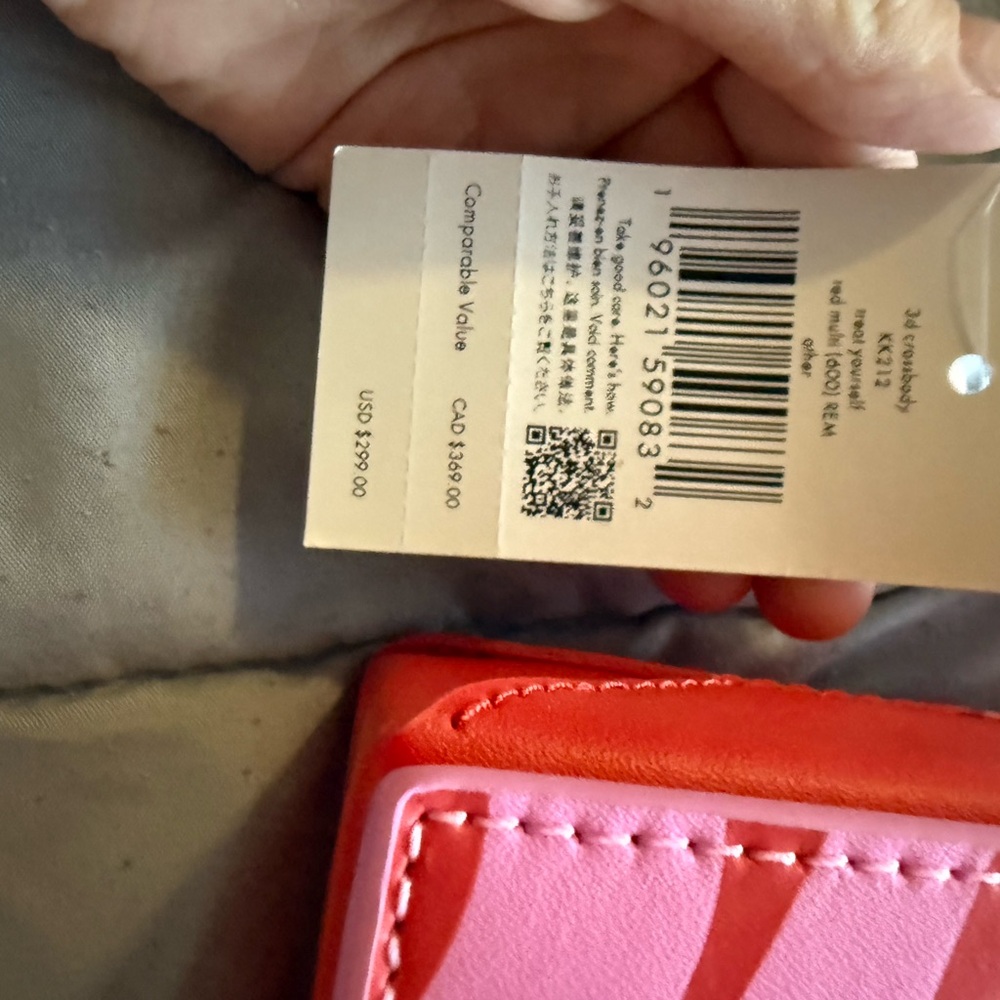 Kate Spade Pink and Red Crossbody Bag